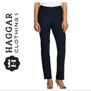 Haggar Navy Bengaline Pull-On Pants